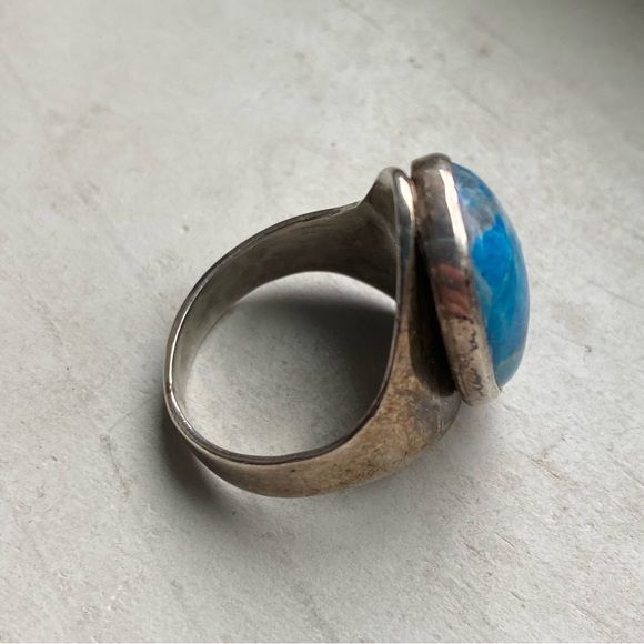 Sterling and stone ring - Picture 6 of 15